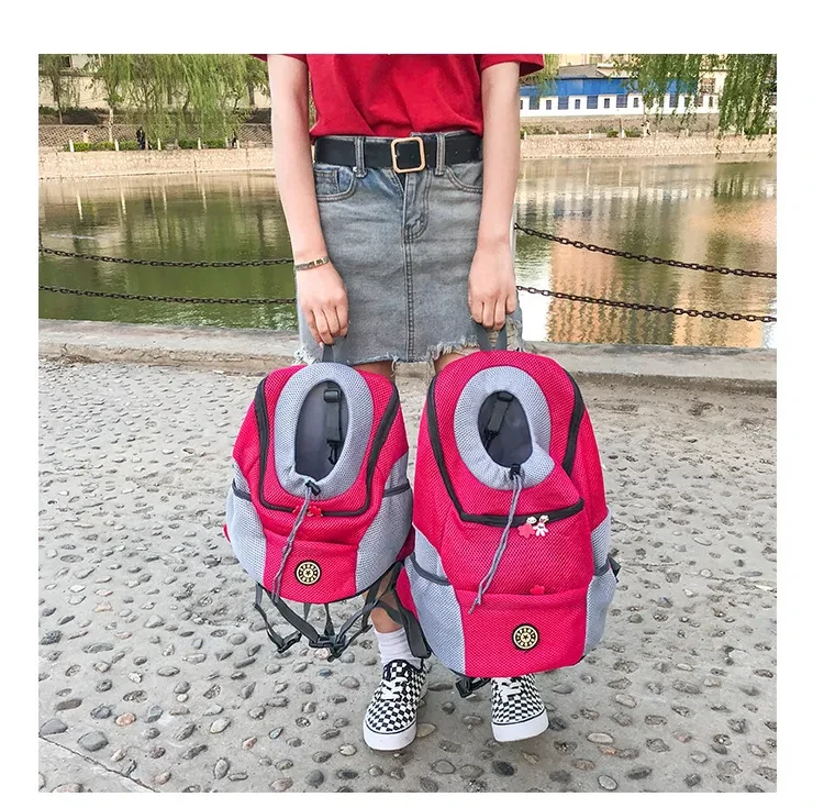 Pet Shoulder Bag Portable Chest Backpack for Cats and Dogs