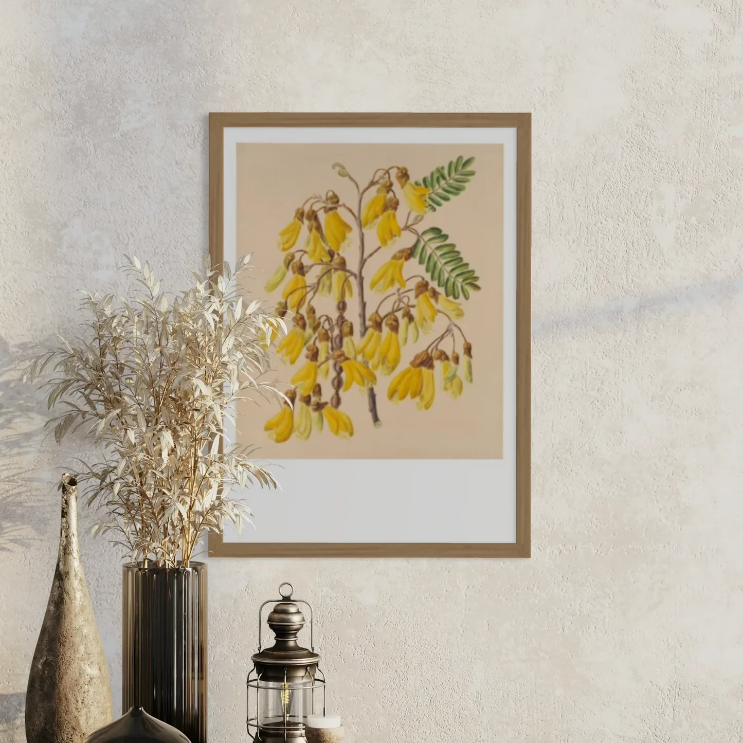Sarah Featon - Print - Yellow Kowhai
