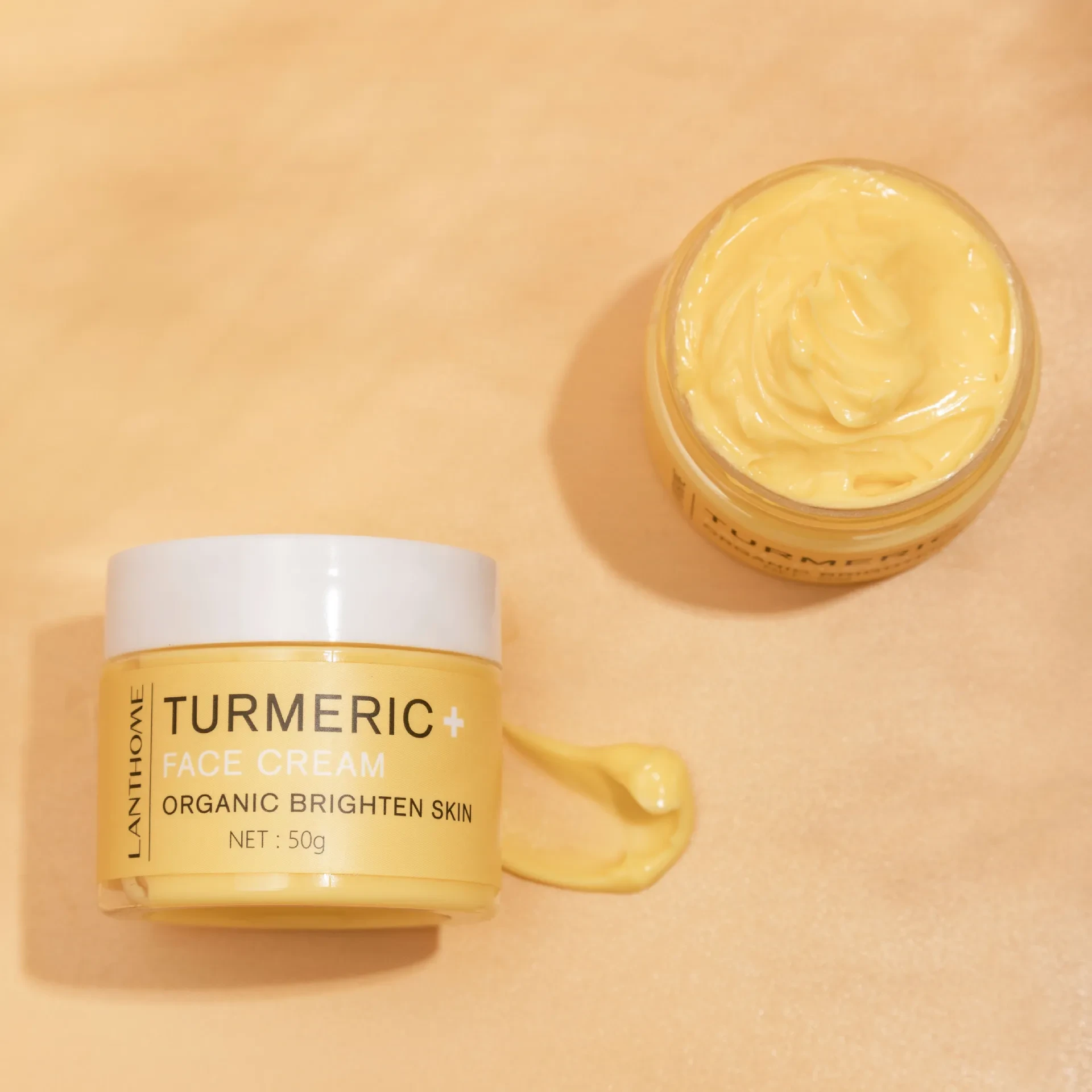 Turmeric+ Face Cream  Lanthome Organic Brightening Skin Cream