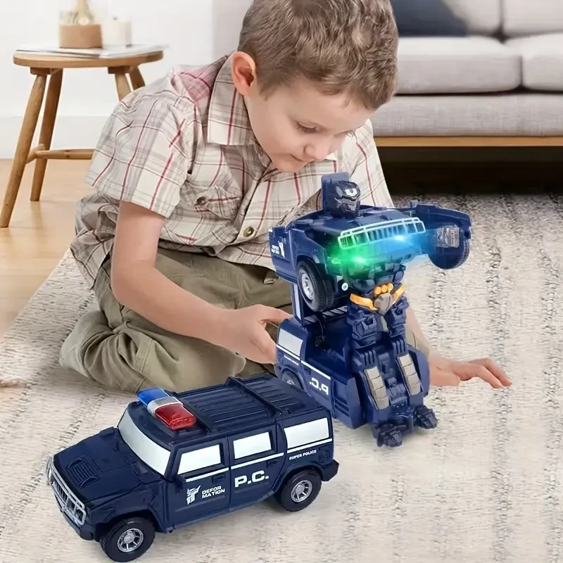 Transforming Electric Toy Car with 360 Rotation