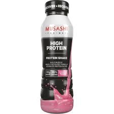 Drink Strawberry Milkshake High Protein Uht Bottle