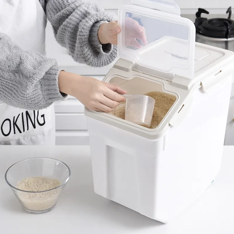 Large Capacity Moistureproof Bucket Container Food Bucket Food Storage Containers FP8