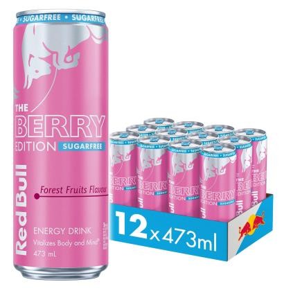 Red Bull Berry Sugar Free 473ml - Dry Store