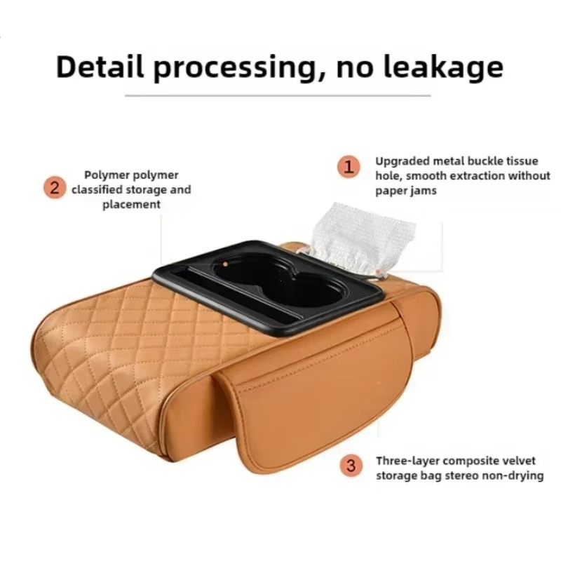 Integrated Pressurized Multifunctional Car Armrest Heightening Pad