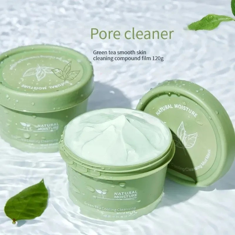 Green Tea Ice Mud Mask - Cleansing, Moisturizing, Oil Control, Blackhead Removal