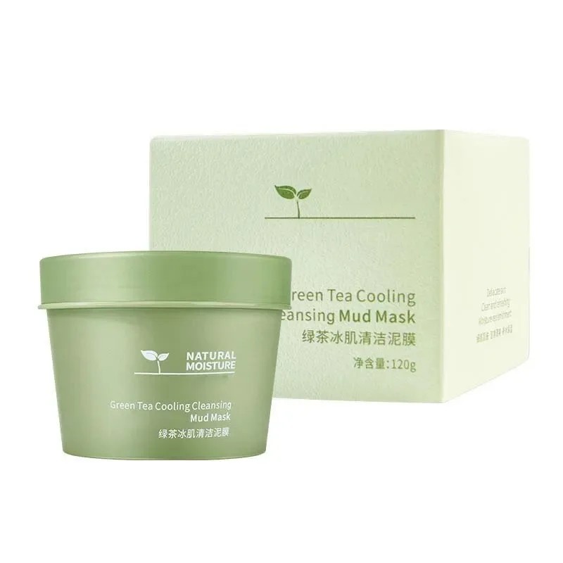 Green Tea Ice Mud Mask - Cleansing, Moisturizing, Oil Control, Blackhead Removal