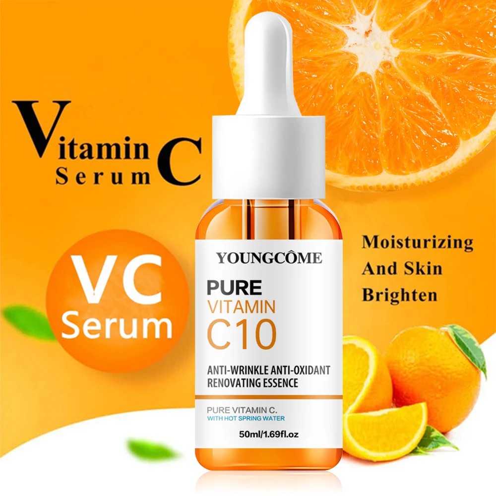 Vitamin C Facial Essence Hyaluronic Acid Dark Skin Brighten Serum