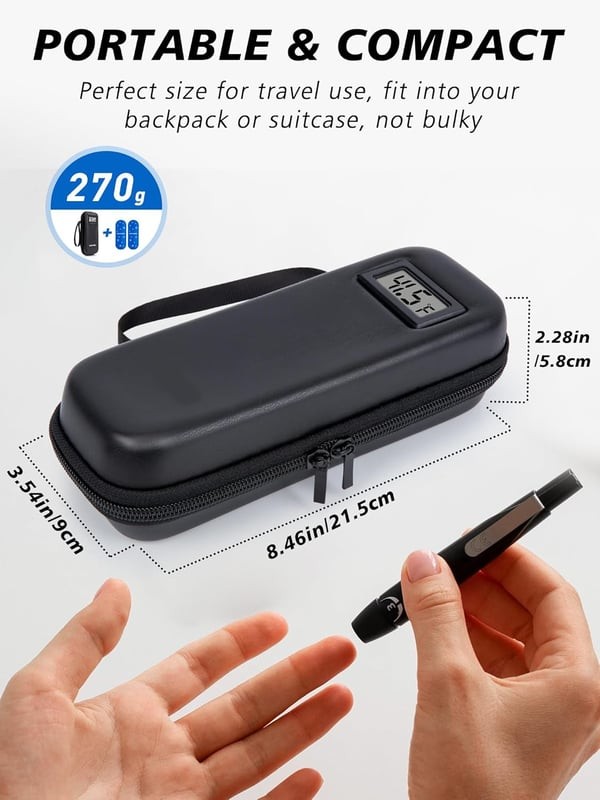 Insulin Cooler Travel Case with Temperature Display