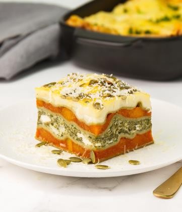 Lasagne Pumpkin Spinach Portion Free Flow