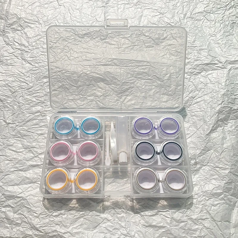 Contact Lens Case For Women, Multiple Packs, Portable And Compact