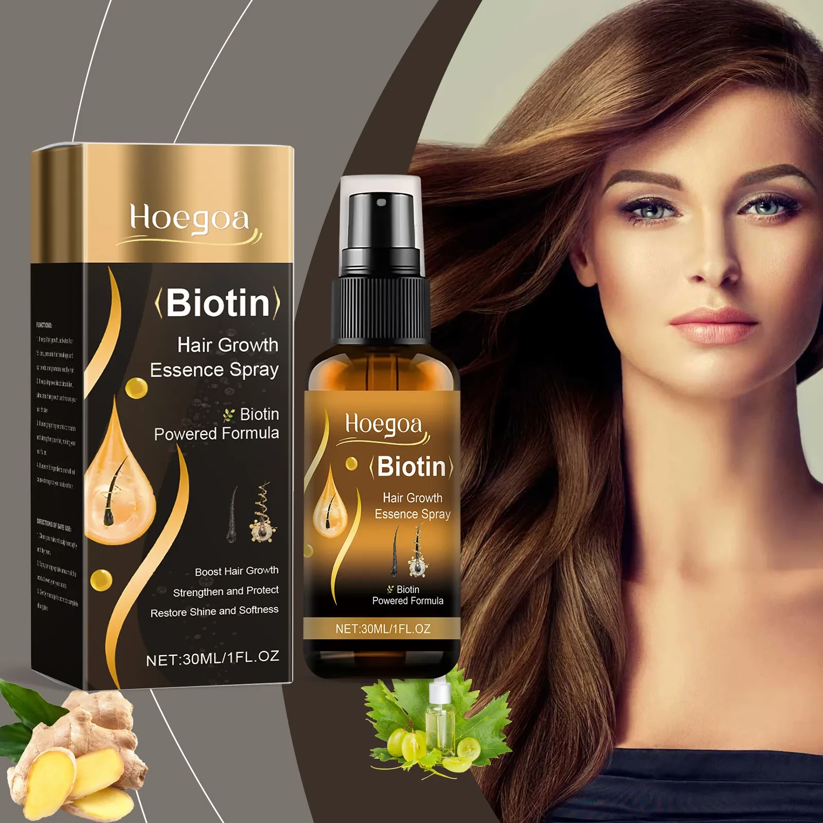 HOEGOA Biotin Hair Growth Essence Spray