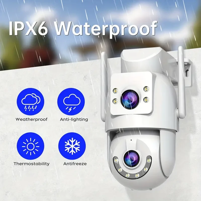 JOOAN Outdoor PTZ Wireless IP Camera Dual Lens