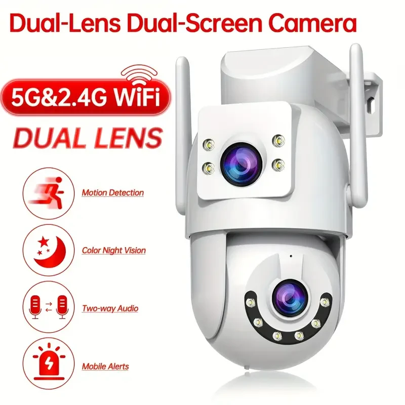 JOOAN Outdoor PTZ Wireless IP Camera Dual Lens