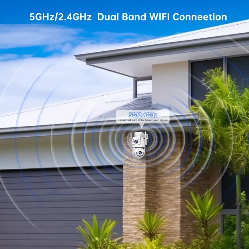 JOOAN Outdoor PTZ Wireless IP Camera Dual Lens