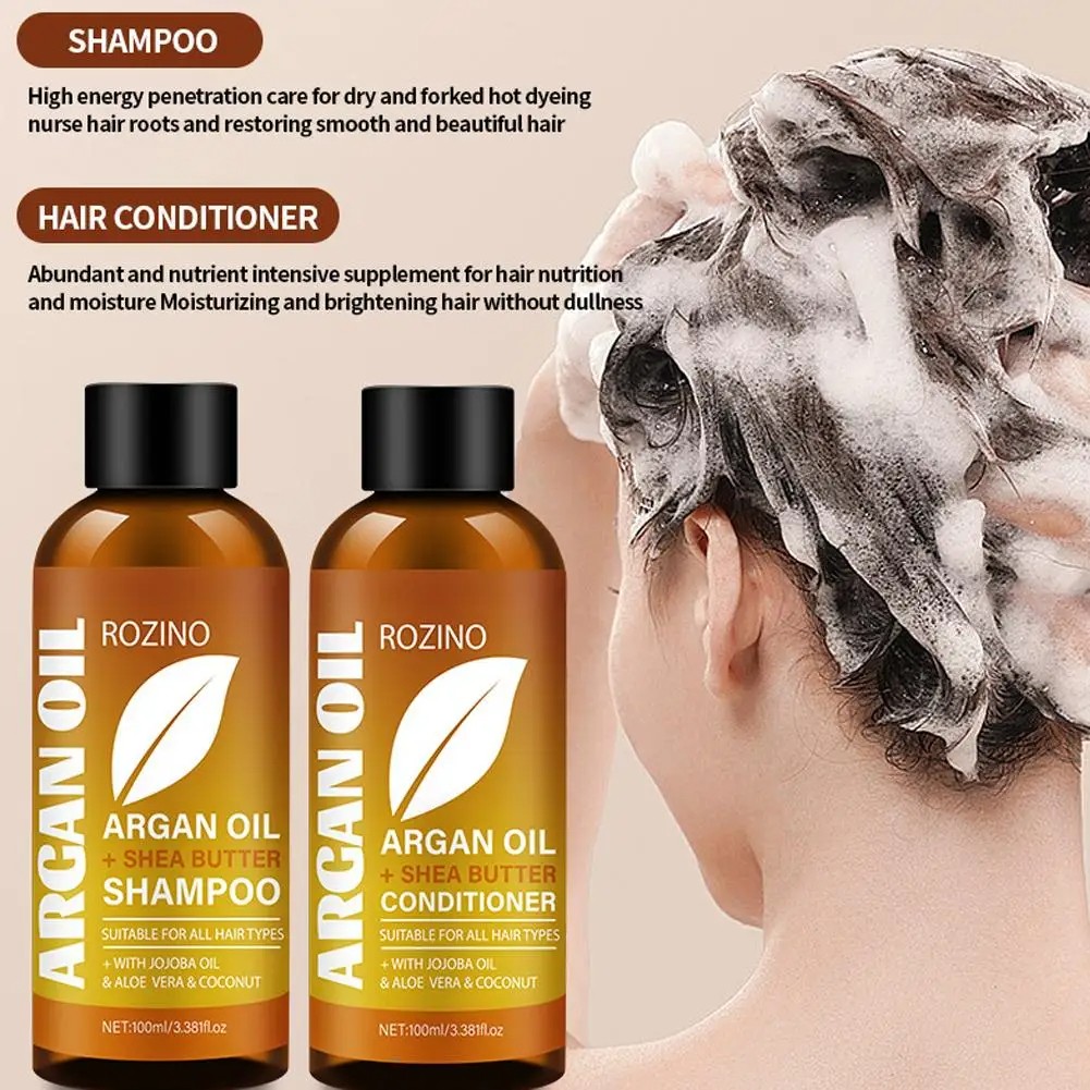 Morocco Argan Oil Shampoo & Conditioner Set With Shea Butter