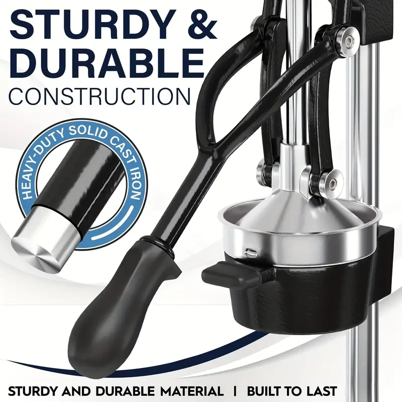 Heavy Duty Manual Citrus Juicer Metal Body