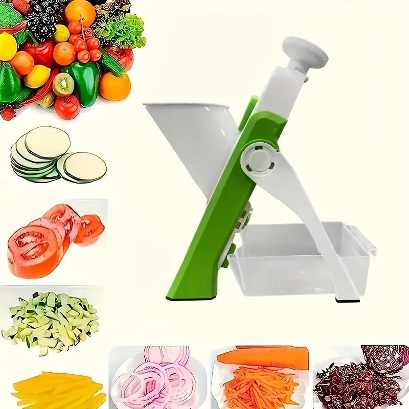 Manual Mandoline Slicer with Stainless Steel Blade