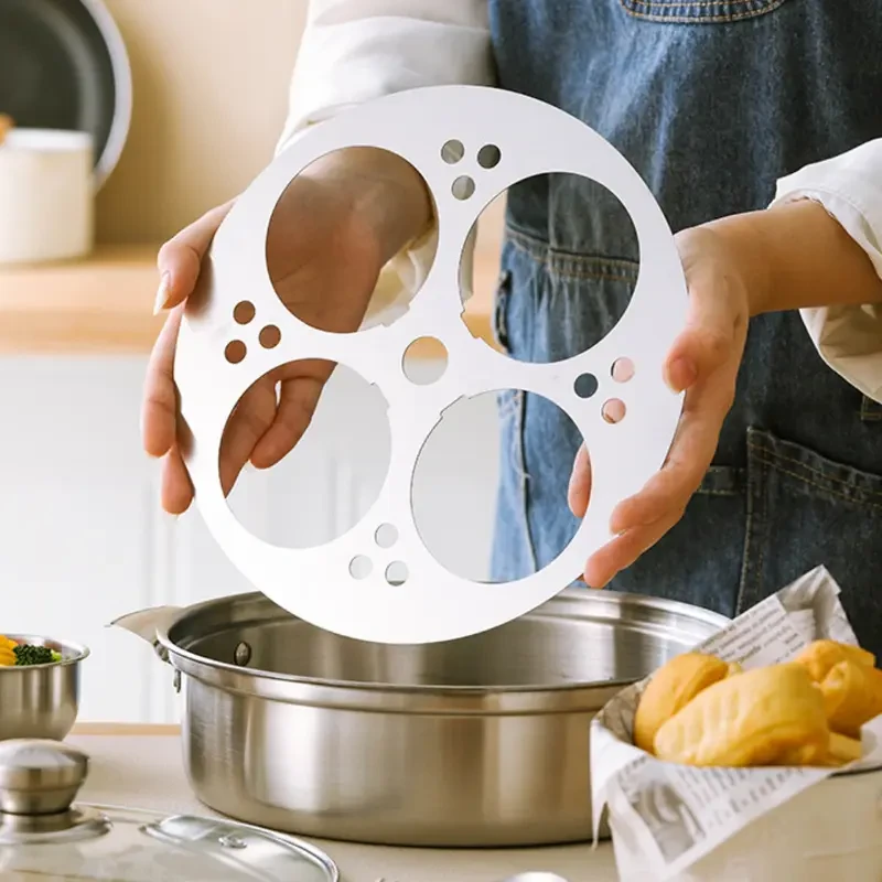 Stainless Steel Multi-Compartment Cooking Pot