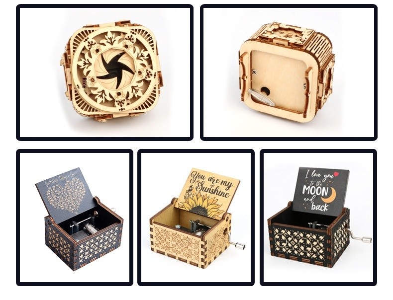 Music Box Jewelry Box Puzzle Assembly Holiday Gift