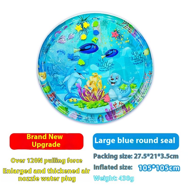 Cartoon Explosion-proof PVC Inflatable Baby Crawling Pat Mat Toy