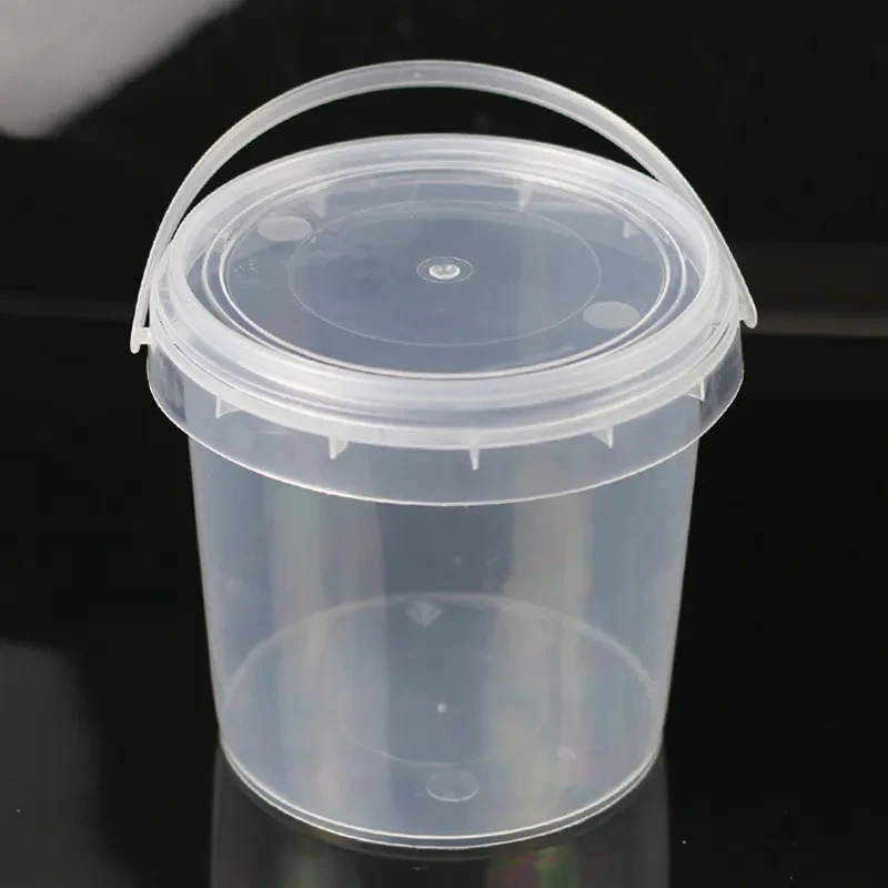 clear beach bucket