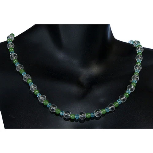 Jade and Quartz Necklace