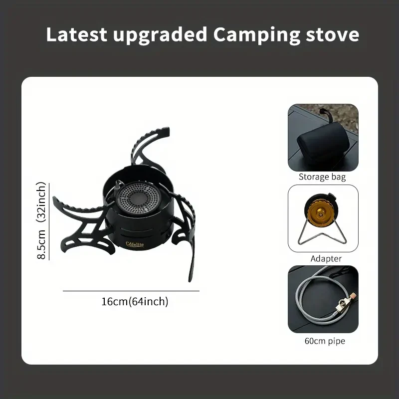 2025 New Model Portable Folding Wind-Powered Camping Stove