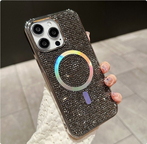 Phone Case Rhinestone Electroplating Protective Sleeve
