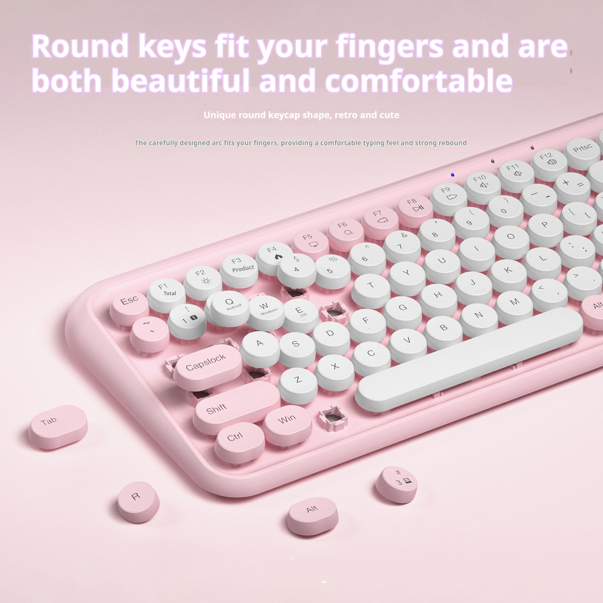 Dual-mode Wireless Bluetooth Mute Portable Keyboard