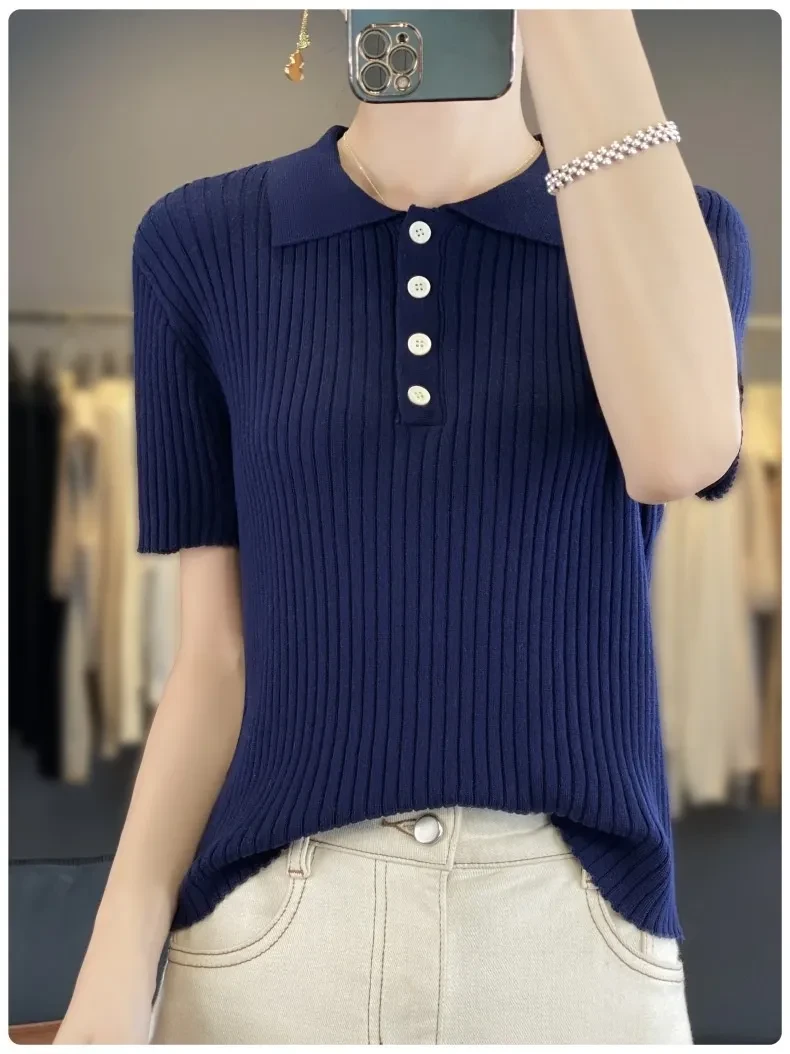 navy t shirt women's