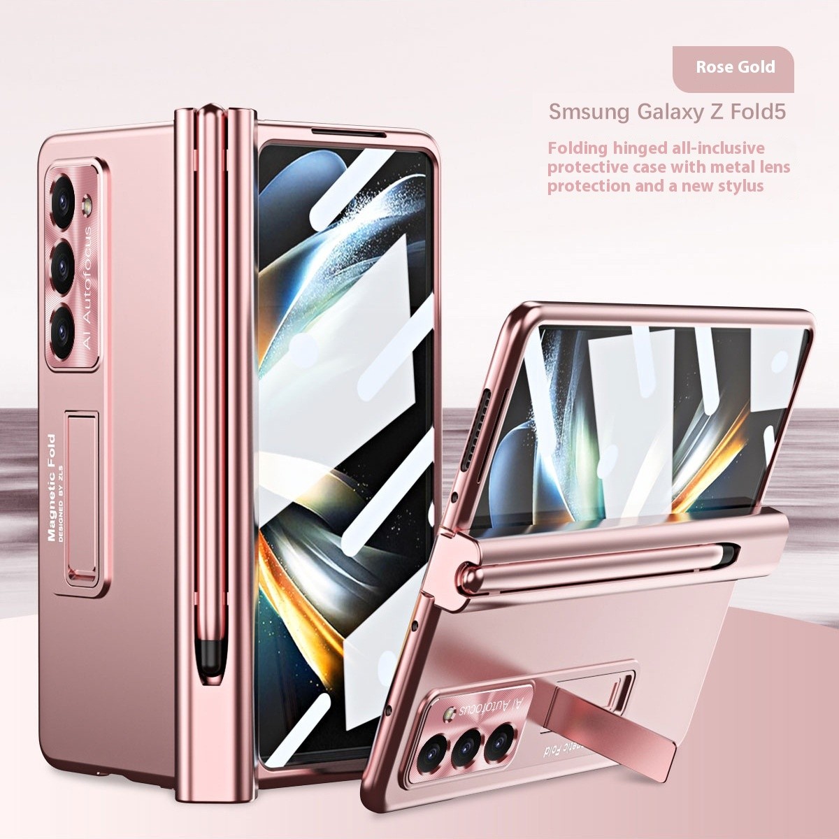 Magnetic Suction Decompression Hinge Zfold5 Bracket Phone Case