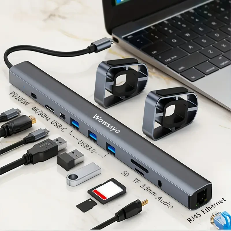 10-in-1 Wowssyo USB C Docking Station