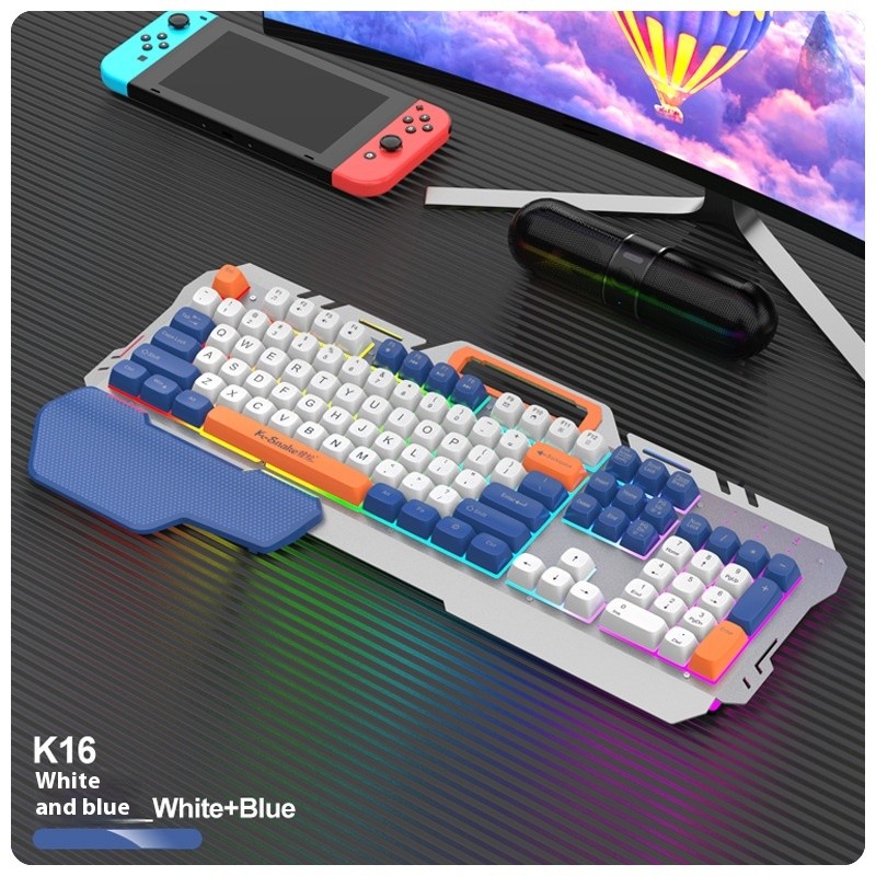 Wired Game Keyboard Color Matching Notebook Key Mouse Suit