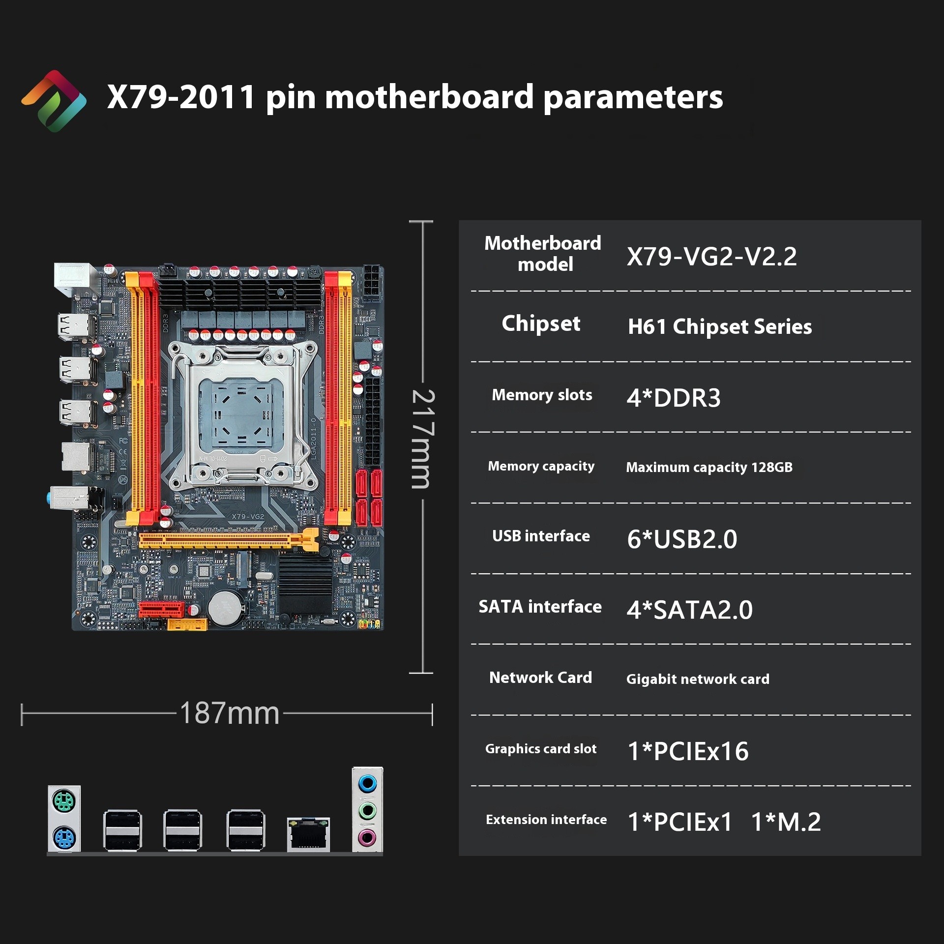 Desktop Motherboard 2011 Pin Group Ddr3 Four-slot New Computer Motherboard