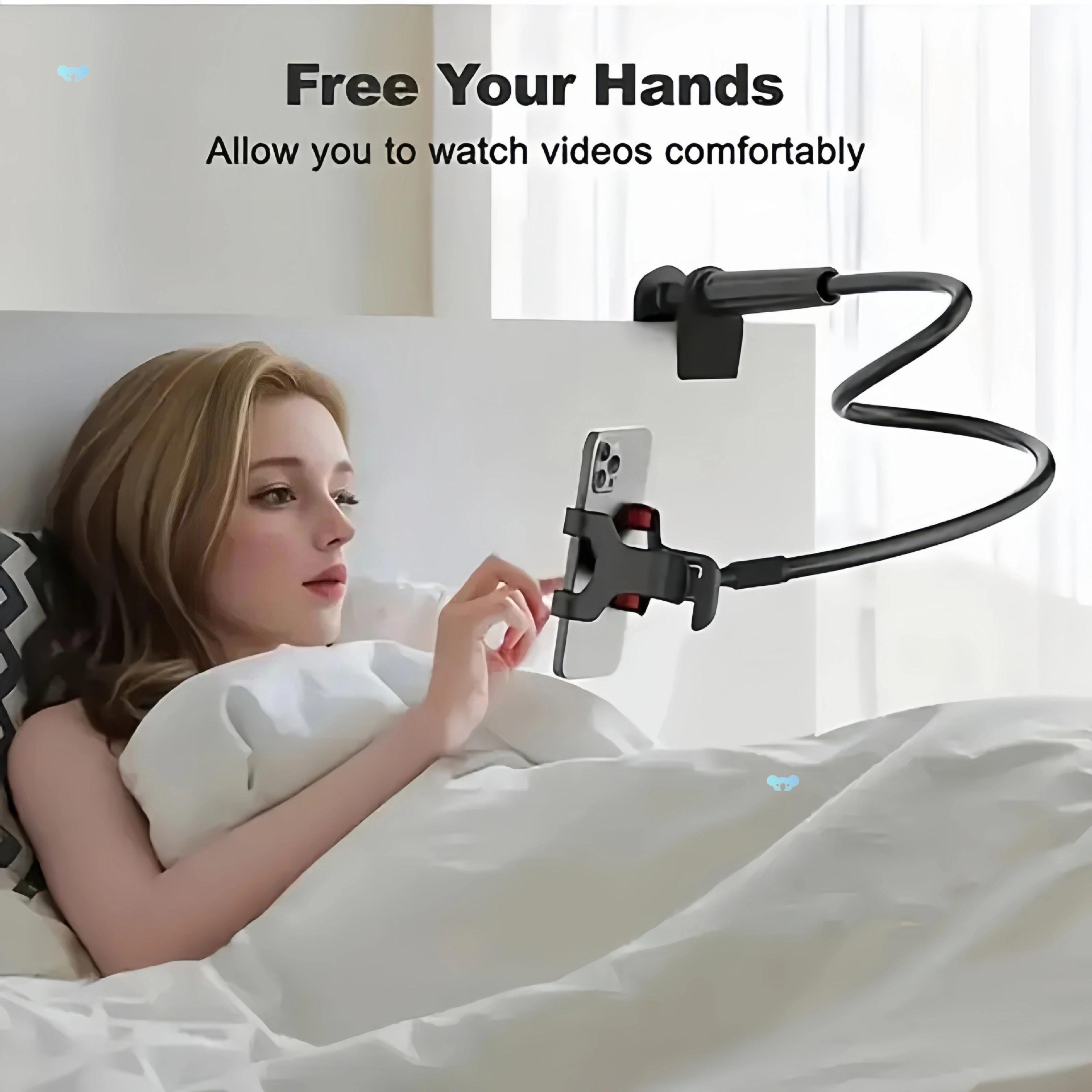 360 Degree Rotating Tablet Phone Holder Spiral Base Lazy