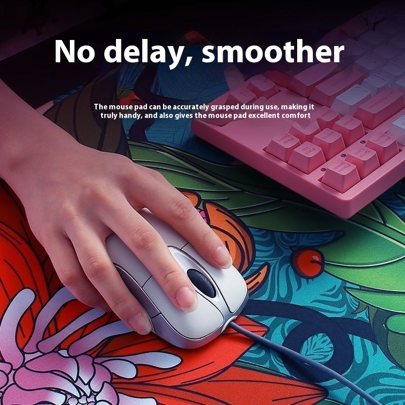 E-sports Mouse Pad Thickened Fine Rice Noodles Wild Lotus Table Mat