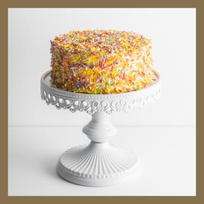 Cake Round Vanilla Sprinkle