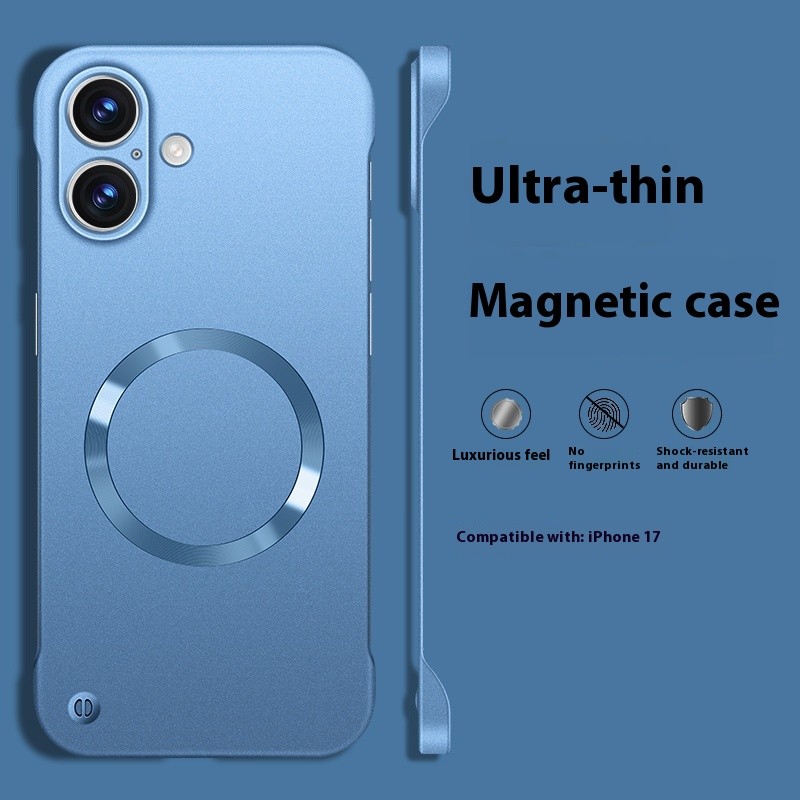 Half Pack Hard Ultra-thin Matte Metallic Paint Solid Color High Sense Phone Case
