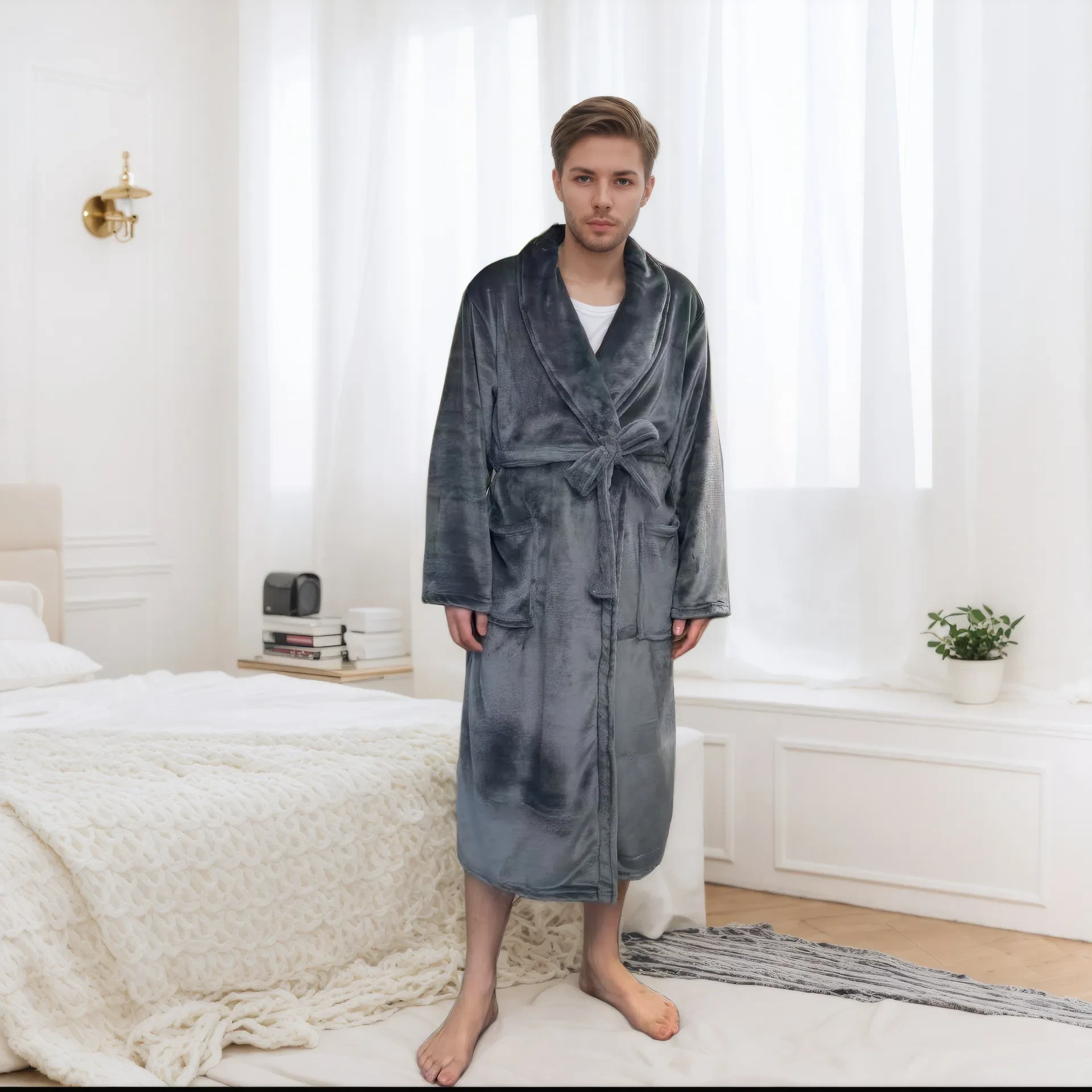 men bath robe