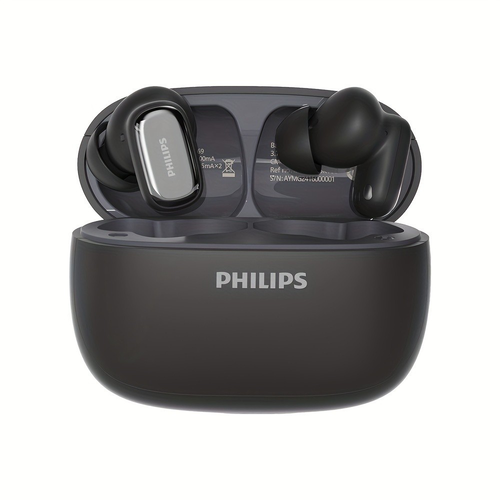 Philips BT5.4 In-Ear Earphones with Wireless Charging Case  24-Hour Playtime, Game Modes, Built-in Mic, Touch Control
