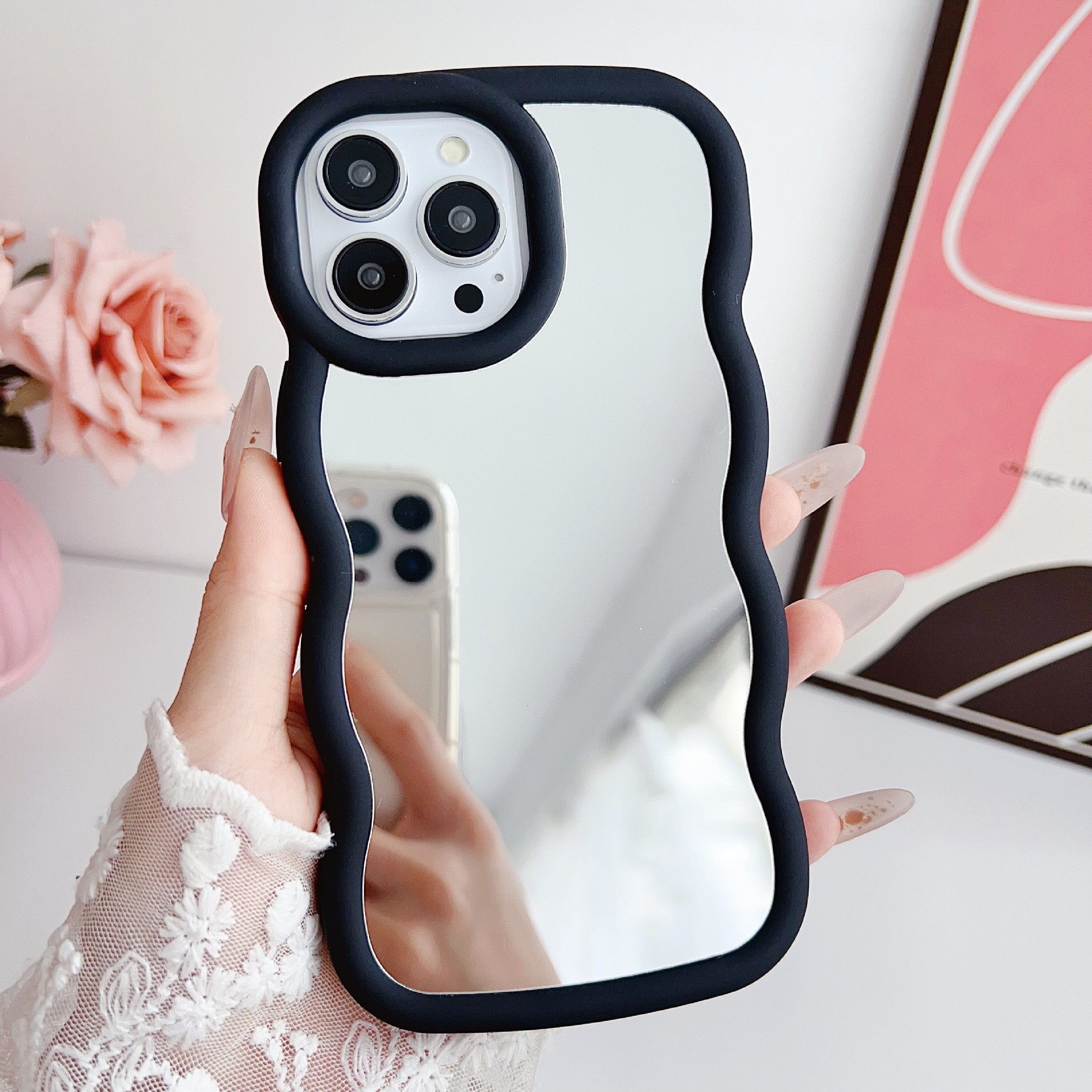 Silicone Niche Cloud Wave Phone Case