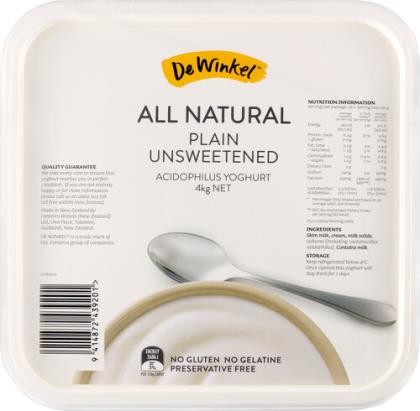 Yoghurt Plain Unsweetened