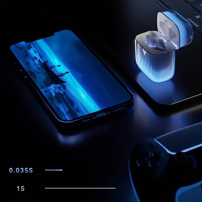 Flowing Color Game Headphones: Luminous Gradient Design with AI Noise Reduction