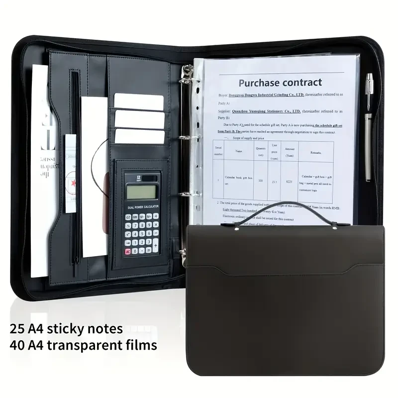 Bolony A4 Leather Portfolio Binder
