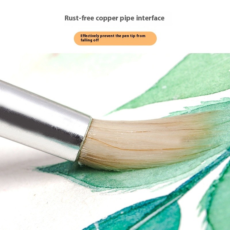 Artistic Wool Pointed Wooden Hook Line Pen Brush Suit