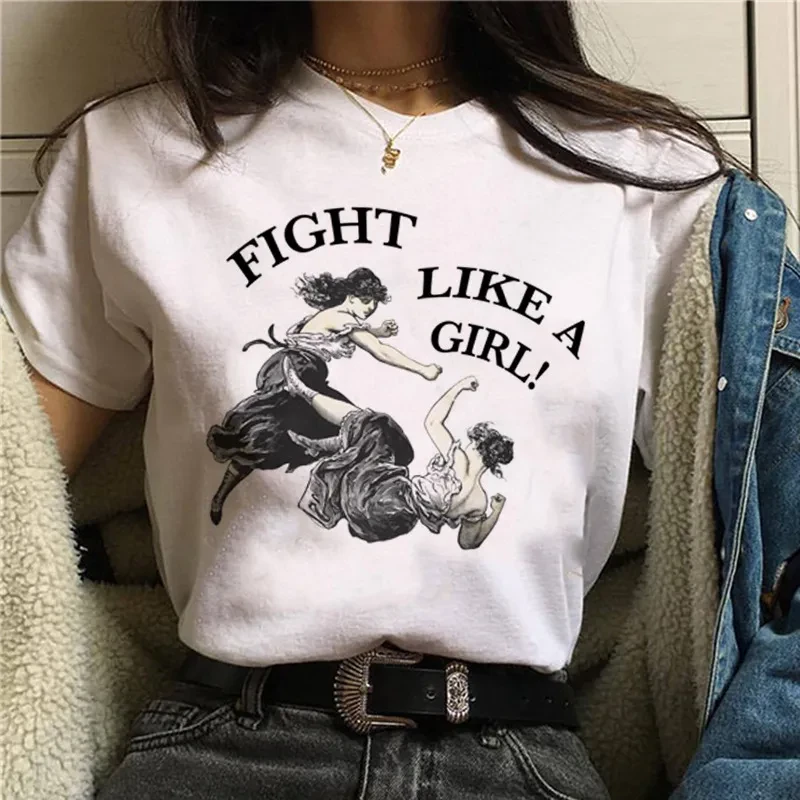 Feminist Print T-Shirt Short Sleeve