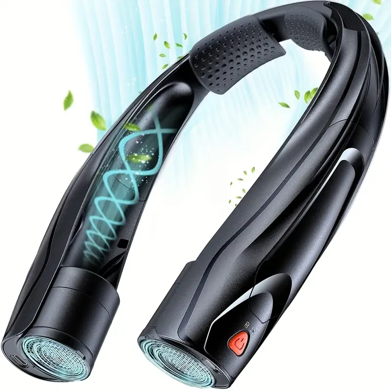 AI Portable 6-Speed Neck Fan with 6000mAh Battery