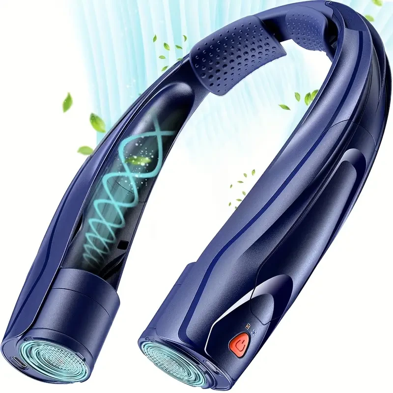 AI Portable 6-Speed Neck Fan with 6000mAh Battery