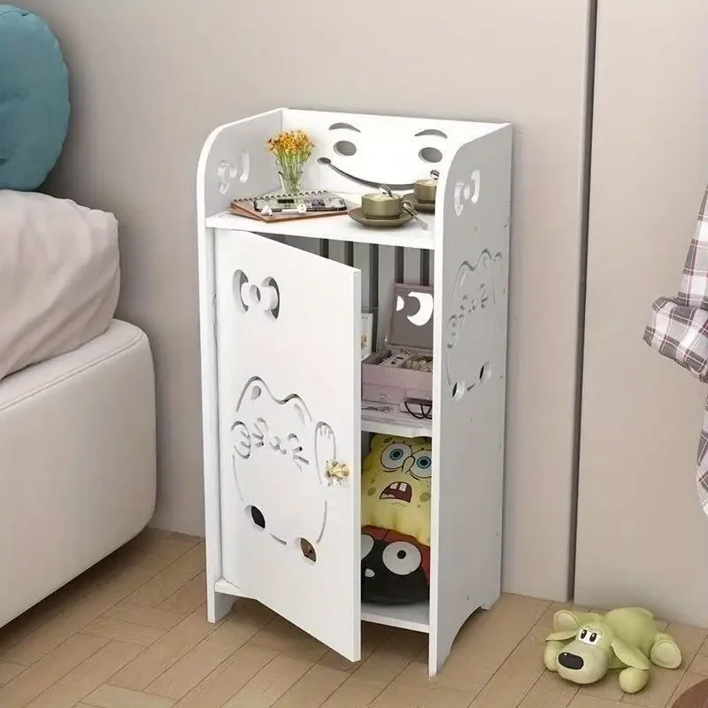 Retro Wooden Desktop Storage Cabinet Organizer with Drawers