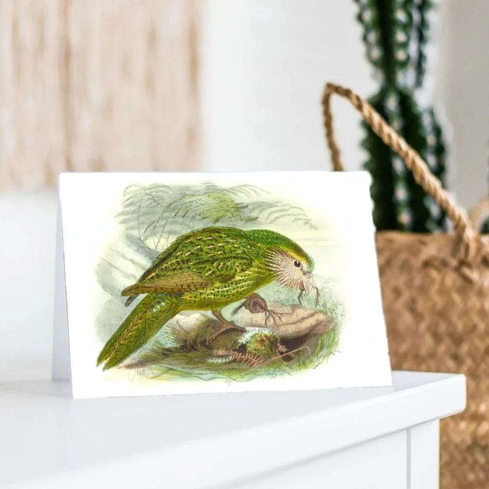 Johannes Keulemans - Card - Kakapo